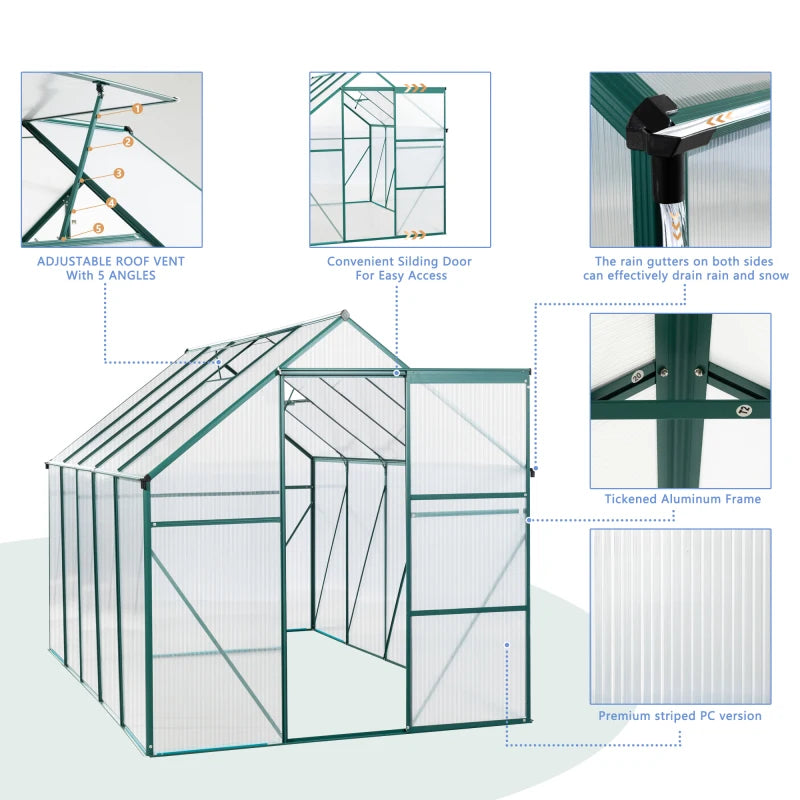 20 x 8 Ft Garden Greenhouse Proflex