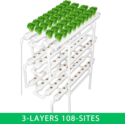 3 Layer 108 Sites Hydroponics System Growing Kits