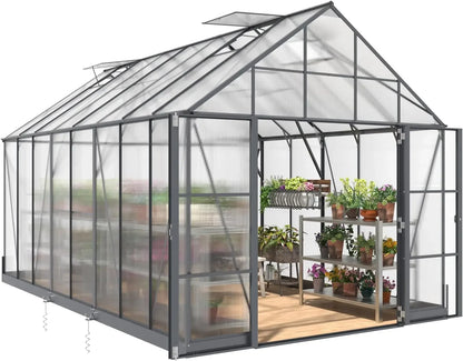 10 x 16 x 10 Ft Large Walk-in Premium Plant Greenhouse