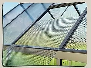 6 x 7.5 Ft Single Swing Door Polycarbonate Greenhouse - Black