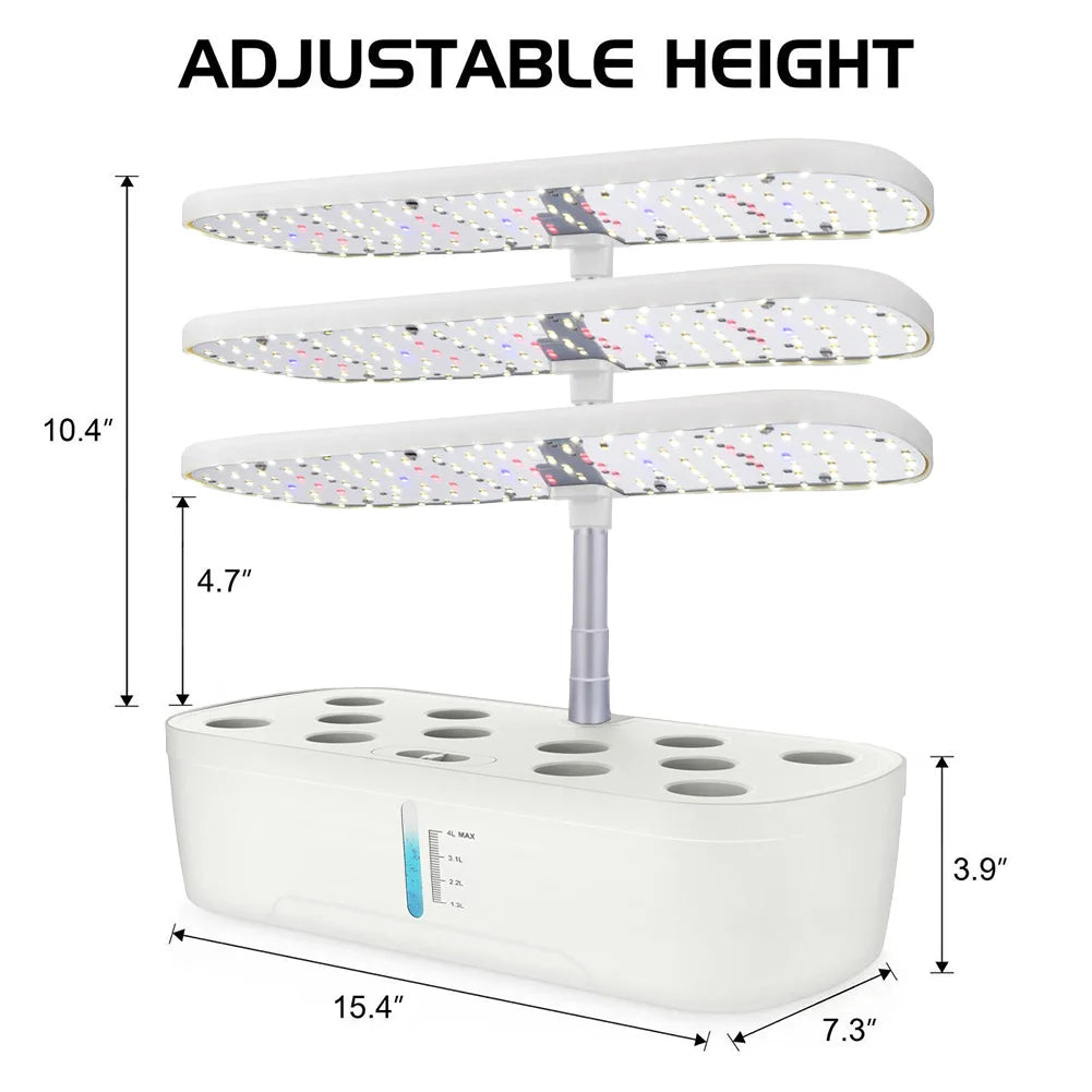 LED Grow Light Hydroponics System