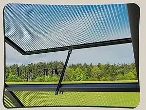 6 x 7.5 Ft Single Swing Door Polycarbonate Greenhouse - Black