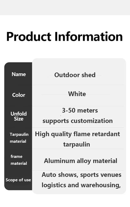 Outdoor Aluminum Alloy Industrial Greenhouse Activity Tent