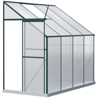 8' x 4' x 7' Lean To Polycarbonate Plant House