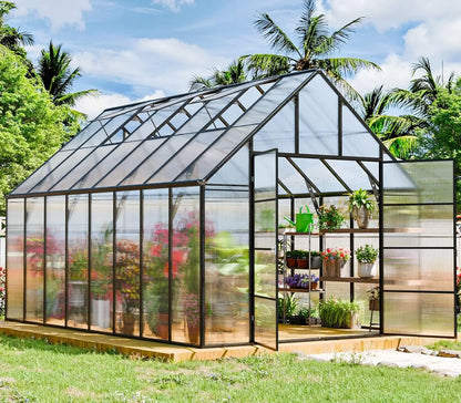 12 x 10 Ft Large Heavy Duty Aluminium Greenhouse