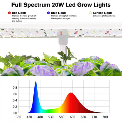 LED Grow Light Hydroponics System