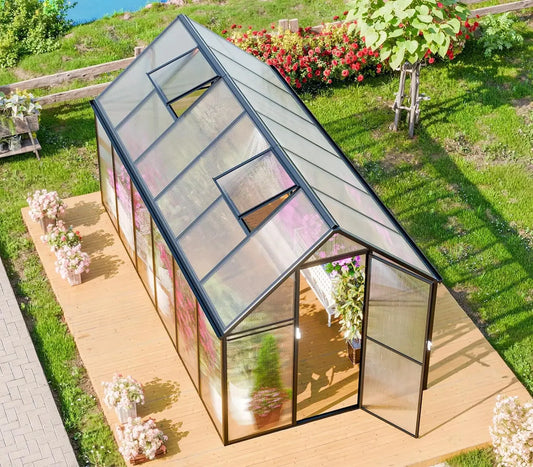 12 x 6 Ft Durable Polycarbonate Greenhouse