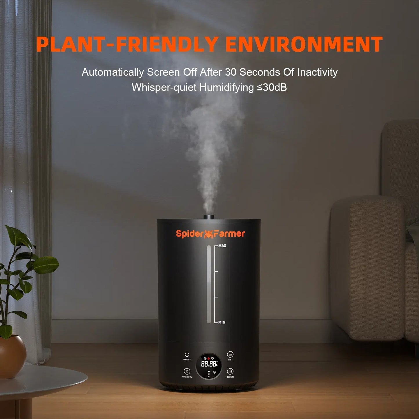 6L Cool Mist Humidifier for Plants